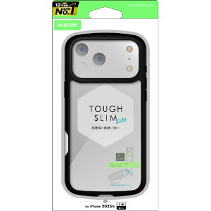 �G���R�� iPhone 17 ProMax�pTOUGH SLIM LITE �P�[�X �t���[���J���[ ���^���X�e�b�J�[�t �u���b�N PM-A25DTSLFCBK [PMA25DTSLFCBK]