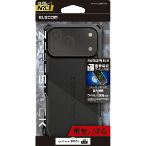 �G���R�� iPhone 17 ProMax�pZEROSHOCK �P�[�X MAGKEEP �u���b�N PM-A25DZEROMGBK [PMA25DZEROMGBK]