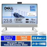DELL スタンダードデスクトップパソコン Dell 24 オールインワン EC24250 パールホワイト AD47-FNWHBC [A…