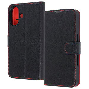 ���C�E�A�E�g iPhone 17�p�蒠�^���U�[�P�[�X �V���v�� �}�O�l�b�g / �u���b�N/���b�h RT-P52ELC1/BR [RTP52ELC1BR]