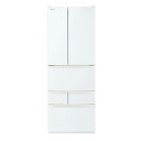東芝 6ドア冷凍冷蔵庫 VEGETA グランホワイト GR-Y600FKEW [GRY600FKEW]【RNH】