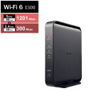 バッファロー 無線LAN親機11ax/ac/n/a/g/b 1201+300Mbps ブラック WSR-1500AX2L [WSR1500AX2L]【RNH】