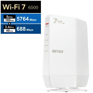 BUFFALO ����LAN�e�@ 802�D11be/ax/ac/n/a/g/b 5764+688Mbps �z���C�g WSR6500BE6P-WH [WSR6500BE6PWH]�yRNH�z