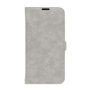 NATURAL�@design iPhone17�p �蒠�^�P�[�X STYLE NATURAL �O���[ IP25-61-VS01 [IP2561VS01]