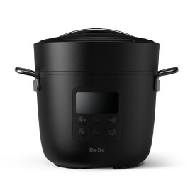 A−Stage 電気圧力鍋2L Re・De ブラック EPC01A-20BK [EPC01A20BK]