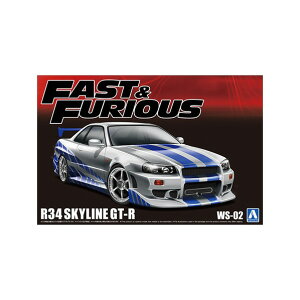 �A�I�V�} 1/24 ���C���h�E�X�s�[�h R34 �X�J�C���C�� GT-R WS02R34�X�J�C���C��GTR [WS02R34�X�J�C���C��GTR]