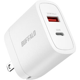 バッファロー PD30W対応AC充電器 C×1/A×1 2ポート ホワイト BSACPD3000C2WH [BSACPD3000C2WH]
