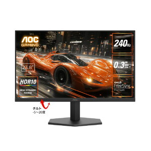AOC �Q�[�~���O�t���f�B�X�v���C 23.8�^/1920×1080/HDMI�ADisplayPort/�u���b�N/�X�s�[�J�[:�Ȃ�/240Hz �u���b�N 24G11ZE/11 [24G11ZE11]