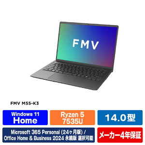 �x�m�� 14�^WUXGA/Ryzen 5/Radeon 660M/������16GB/��256GB SSD/WiFi 6E e angle select FMV Note M �u���C�g�u���b�N FMVM55K3B5 [FMVM55K3B5]�yRNH�z�yKNSY�z