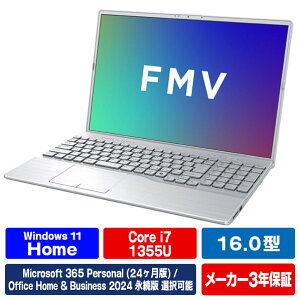 �x�m�� 16�^WUXGA/Core i7/Iris Xe �O���t�B�b�N�X/������16GB/��512GB SSD/DVD/WiFi 7 e angle select FMV Note A �t�@�C���V���o�[ FMVA75K3S5 [FMVA75K3S5]�yRNH�z