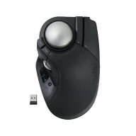 エレコム HUGE PLUS ワイヤレストラックボール[10ボタン/ベアリング] ブラック M-HT1MRBK [MHT1MRBK]