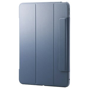 �G���R�� 13�C���`iPad Pro(M4)�p �t���b�v�P�[�X ���^�y�� �J���[�G�b�W �w�ʃN���A �u���[�O���[ TB-A25PLWVFCBG [TBA25PLWVFCBG]�yJSPM�z