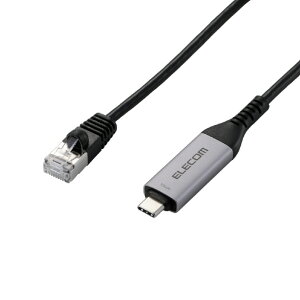 �G���R�� USB Type-C(TM) LAN�ϊ��P�[�u��(1Gbps)(2�D0m) �u���b�N LD-CL1G20BK [LDCL1G20BK]�yMRPT�z