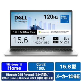 DELL スタンダードノートブック Dell 15 DC15250 プラチナシルバー ND25-GWM3SD [ND25GWM3SD]【RNH】