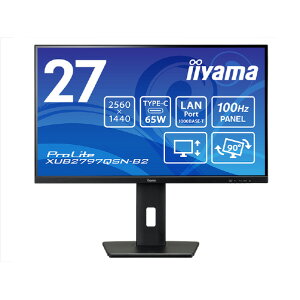 iiyama 27�^WQHD IPS�����p�l�� �t���f�B�X�v���C �u���b�N XUB2797QSN-B2 [XUB2797QSNB2]�yRNH�z