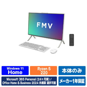 �x�m�� 23�D8�^�t��HD/Ryzen 5/Radeon 740M/������16GB/��512GB SSD/WiFi 6E FMV Desktop F �z���C�g FMVF55L1WA [FMVF55L1WA]�yRNH�z�yFMPT�z