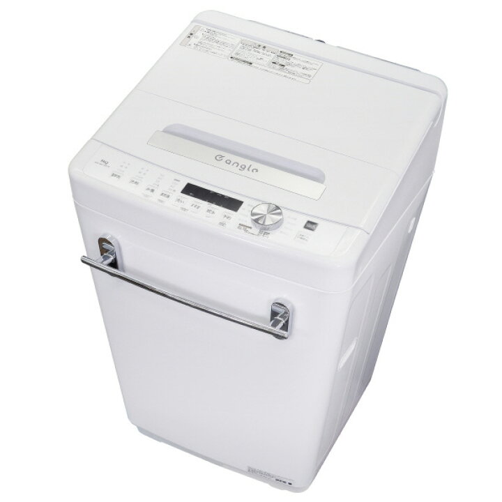 楽天市場】e angle 全自動洗濯機 ホワイト ANG-WM-D80-W [ANGWMD80W 