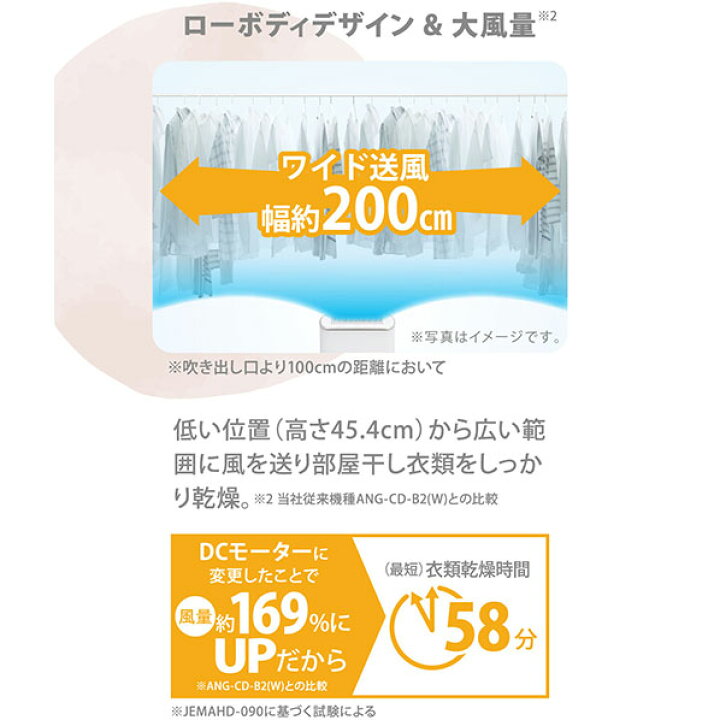 楽天市場】e angle 衣類乾燥除湿機 ホワイト ANG-CD-C2-W [ANGCDC2W 
