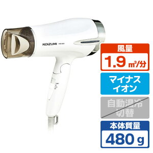 KOIZUMI �}�C�i�X�C�I���w�A�h���C���[ KOIZUMI BEAUTY �z���C�g KHD-9330/W [KHD9330W]�yRNH�z