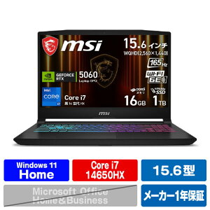 MSI Katana-15-HX-B14WFK-3269JP �u���b�N KATANA15HXB14WFK3269JP [KATANA15HXB14WFK3269JP]