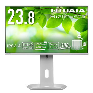 I�EO�f�[�^ USB Type-C���� 23�D8�^�t���f�B�X�v���C BizCrysta �z���C�g LCD-C243SMW-F [LCDC243SMWF]�yRNH�z
