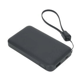MOTTERU 準固体モバイルバッテリー スモーキーブラック MOT-MBSS10002-BK [MOTMBSS10002BK]