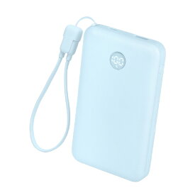 MOTTERU 準固体モバイルバッテリー 10000mAh e angle select パウダーブルー EAN-MBSS10001-BL [EANMBSS10001BL]