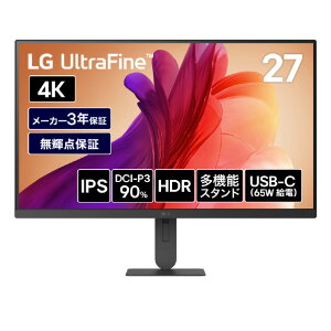 LG�G���N�g���j�N�X 27�^ �t���f�B�X�v���C LG UltraFine 27U730B-B [27U730BB]�yRNH�z