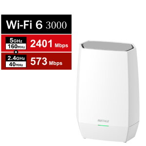�o�b�t�@���[ ����LAN�e�@ 11ax/ac/n/a/g/b 2401+573Mbps AirStation �z���C�g WNR-3000AX4 [WNR3000AX4]�yRNH�z