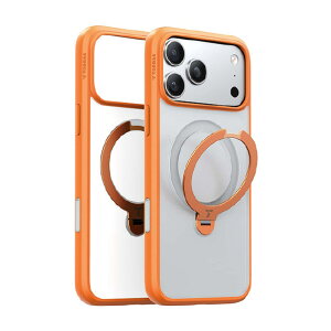 TORRAS iPhone17 Pro Max�p �����f��PC+TPU�P�[�X TORRAS OSTAND Q3 SPIN �I�����W X00FX2916 [X00FX2916]