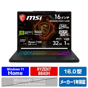 MSI �m�[�g�p�\�R�� Crosshair-A16-HX-E8WFK-2719JP �u���b�N CROSSHAIRA16E8WF2719JP [CROSSHAIRA16E8WF2719JP]