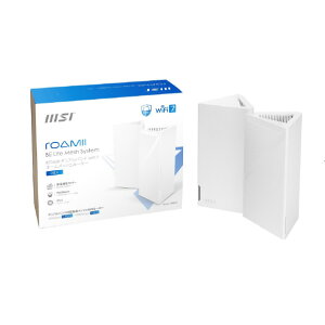 MSI MSI Roamii BE Lite Mesh System- 2 Pack ROAMIIBELITEMESHSYSTEM2PK [ROAMIIBELITEMESHSYSTEM2PK]
