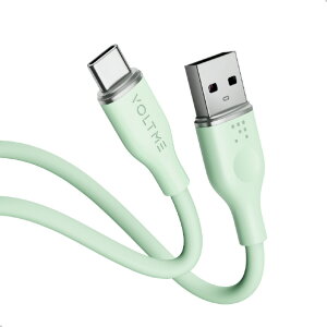 VOLTME PowerLink Moss USB-A & USB-C �P�[�u��(�V���R��) �O���[�� C2123 [C2123]
