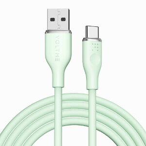 VOLTME �V���R�� �[�d�P�[�u�� USB-C&USB-A 60W �O���[�� C2128 [C2128]