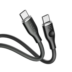 VOLTME PowerLink Moss USB-C & USB-C �P�[�u�� 60W(�V���R��) �u���b�N C2131 [C2131]