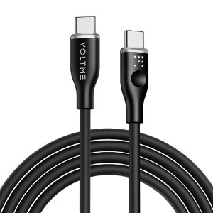 VOLTME �V���R�� �[�d�P�[�u�� USB-C&USB-C 60W �u���b�N C2136 [C2136]