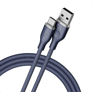 VOLTME PowerLink Rugg USB-A & USB-C �P�[�u��(�ҍ���) �u���[ C2151 [C2151]