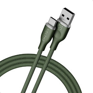 VOLTME PowerLink Rugg USB-A & USB-C �P�[�u��(�ҍ���) �O���[�� C2152 [C2152]