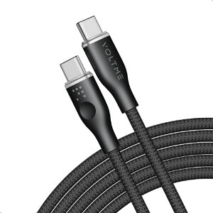 VOLTME PowerLink Rugg USB-C & USB-C �P�[�u�� 5A(�ҍ���) �u���b�N C2170 [C2170]