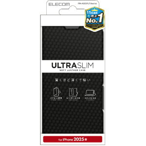 �G���R�� iPhone17e/16e�p �\�t�g���U�[�P�[�X ���^ ���Εt �J�[�{���u���b�N PM-A25SPLFUCB [PMA25SPLFUCB]