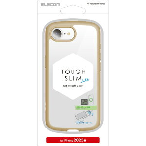 �G���R�� iPhone17e/16e�p TOUGH SLIM LITE �P�[�X �t���[���J���[ ���^���X�e�b�J�[�t �J�t�F�I�� PM-A25STSLFCBE [PMA25STSLFCBE]