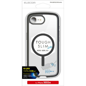 �G���R�� iPhone17e/16e�p TOUGH SLIM LITE �P�[�X �t���[���J���[ MAGKEEP �u���b�N PM-A25STSLFCMBK [PMA25STSLFCMBK]