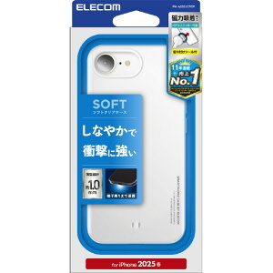 �G���R�� iPhone17e/16e�p �\�t�g�P�[�X ���^���X�e�b�J�[�t �N���A PM-A25SUCTCR [PMA25SUCTCR]