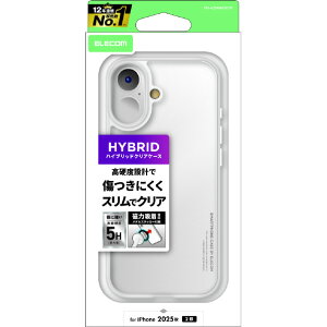 �G���R�� iPhone17�p�n�C�u���b�h�P�[�X ���^���X�e�b�J�[�t �N���A PM-A25AHVCKCR [PMA25AHVCKCR]