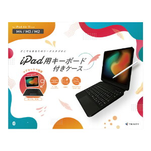 �g���j�e�B iPad Air 11�C���`(M4 / M3 / M2)��p�P�[�X�L�[�{�[�h �u���b�N TR-IPD26AS-KBFL-BK [TRIPD26ASKBFLBK]