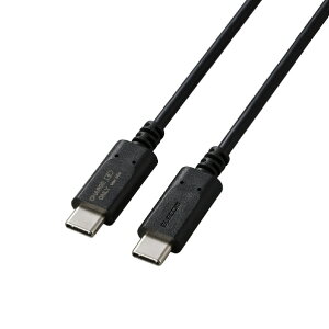 �G���R�� ���񂵂�[�d��p�P�[�u��(USB-C(TM) - USB-C/60W) �u���b�N USB-CCFC10BK [USBCCFC10BK]