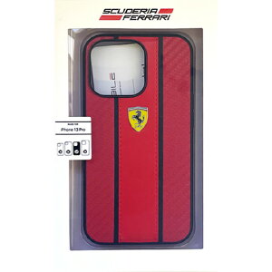 �G�A�[�W�F�C iPhone 13 Pro�pPU�J�[�{�� �w�ʃP�[�X FERRARI ���b�h FESNMHCP13LRE [FESNMHCP13LRE]