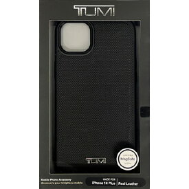 TUMI iPhone 14 Plus用Magsafe対応 本革 背面ケース ブラック TUHMP14MRBAK [TUHMP14MRBAK]