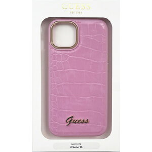 GUESS iPhone 14�p�N���R�� �w�ʃP�[�X �s���N GUHCP14SHGCRHP [GUHCP14SHGCRHP]