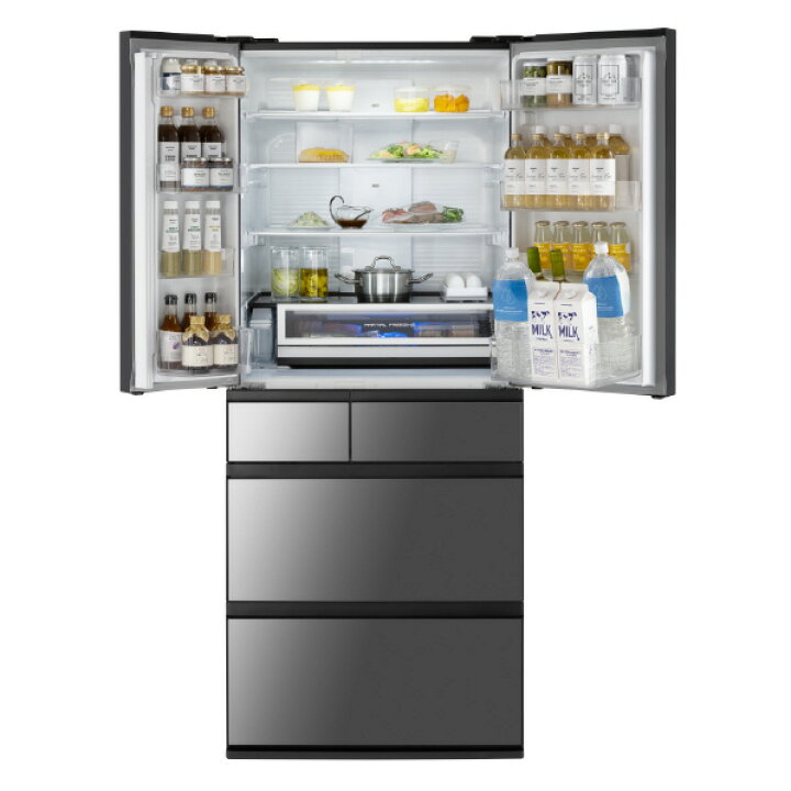 P501a）ミラーガラス6ドア冷蔵庫 パナソニック 2015年製 NR-610XPV-X 